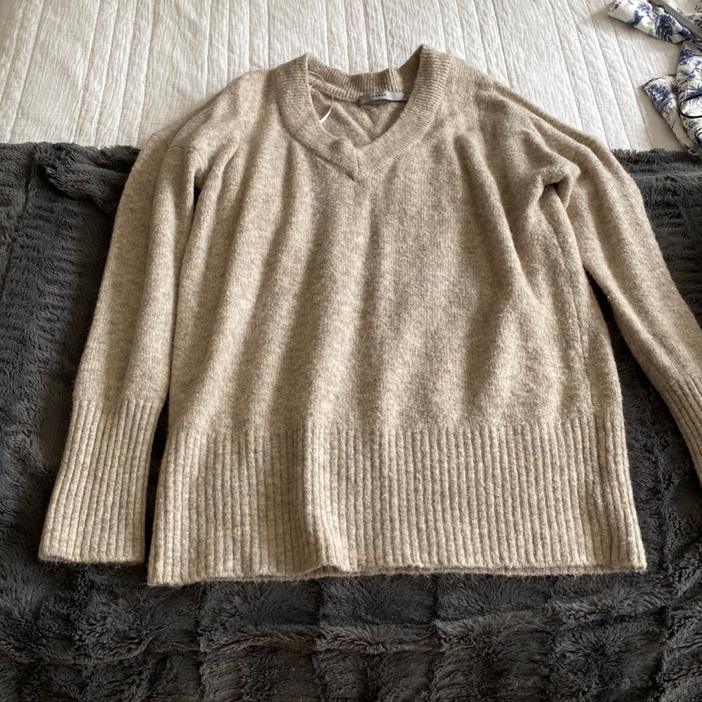 Target - Beige V-Neck Sweater